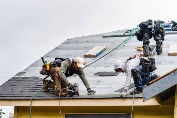 Professional Gutter Installation technician working in Decatur, TX